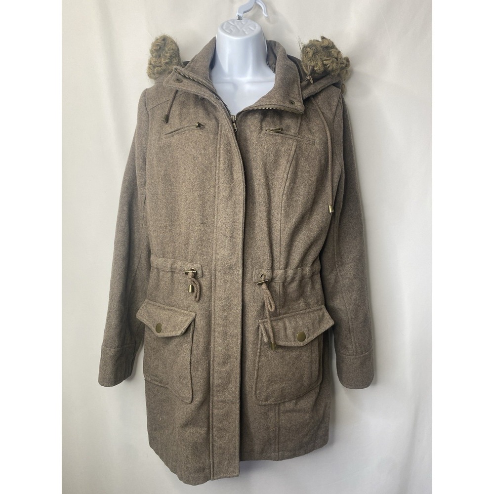 New York & Company Womens Penny Lane Wool Coat Size Large Fall Classic Staple